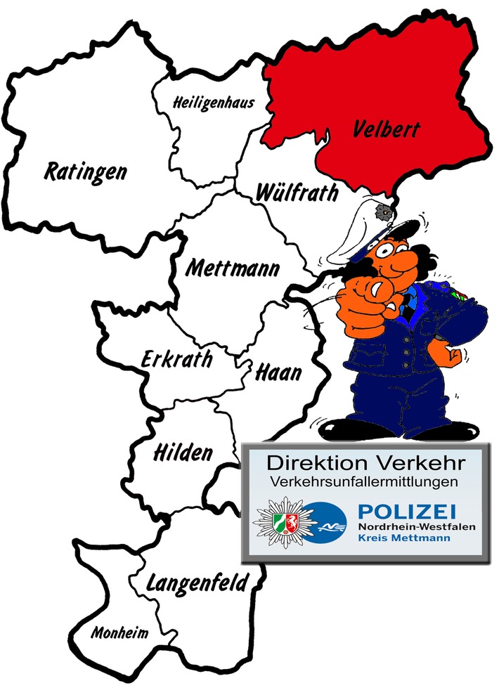 POL-ME: Verkehrsunfallfluchten aus dem Kreisgebiet - Velbert - 1805020